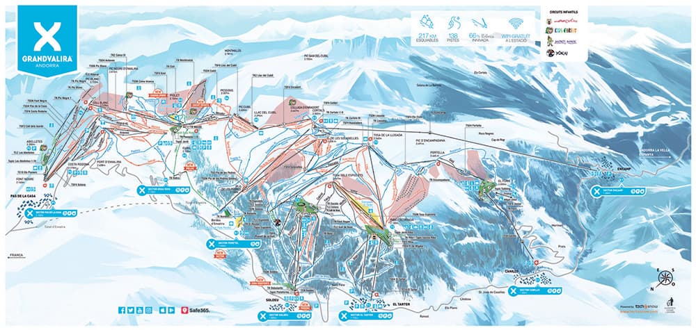 Grandvalira Piste Map 2019