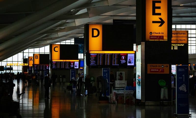 Airport terminal — flights to Barcelona for Andorra