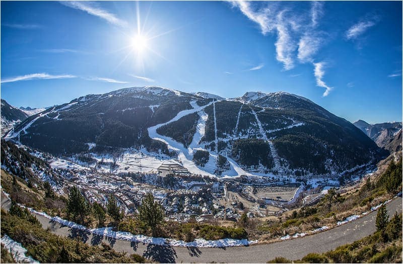 Grandvalira ski area landscape