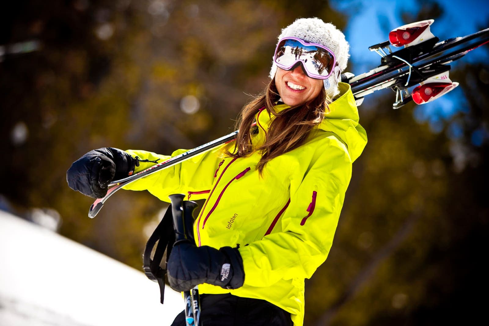 Skier on the slopes in Andorra