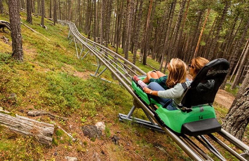 The Tobotronc alpine slide at Naturland