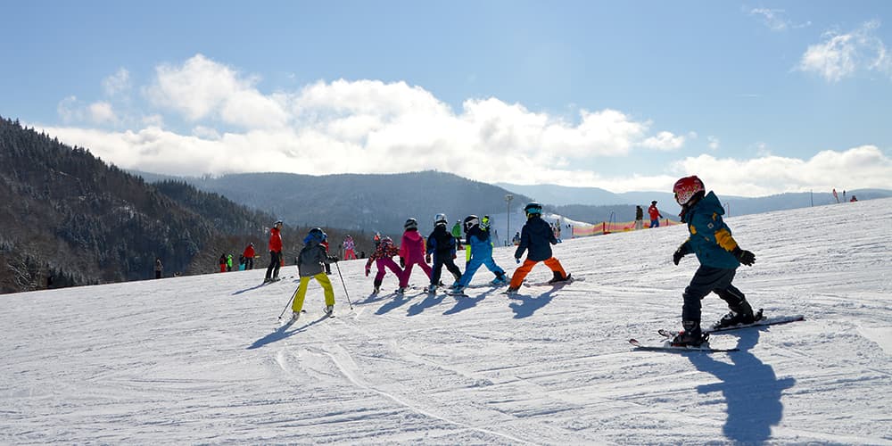 Ski school group in Andorra