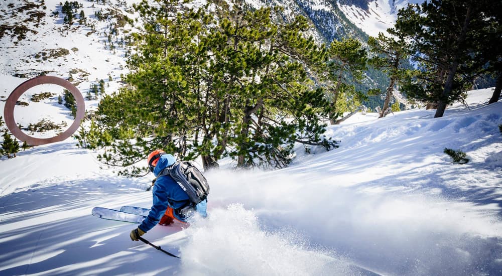 Man skiing in Arcalis