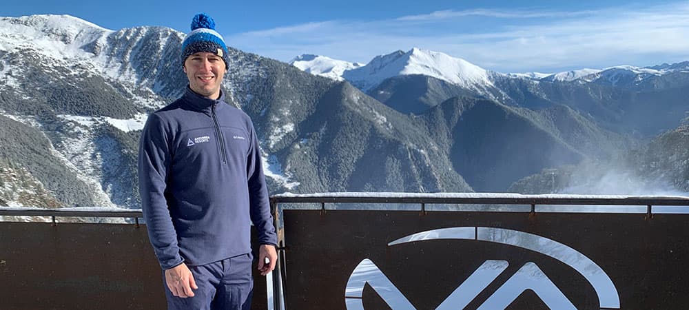 Steve on the mountain in Arinsal