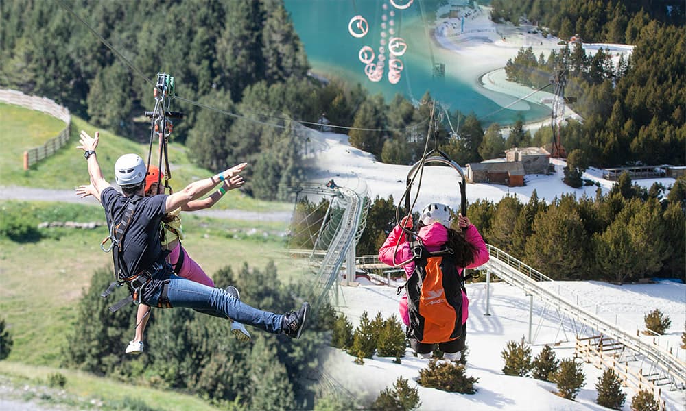 Zipline Summer to Winter