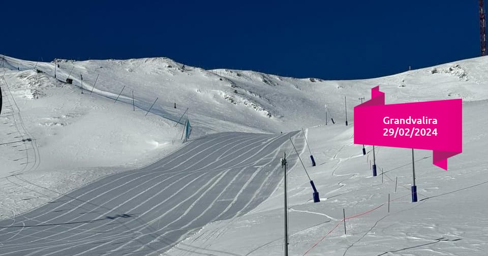 Snow in Grandvalira 29/02/2024