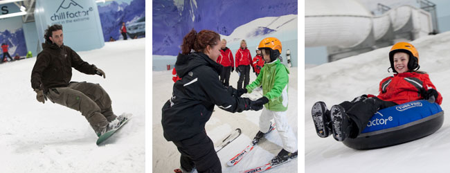 Skiing, snowboarding & activities at Chill Factore, Manchester