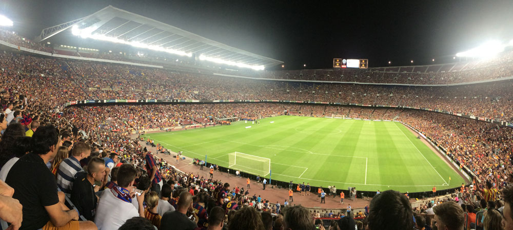 Barcelona football stadium