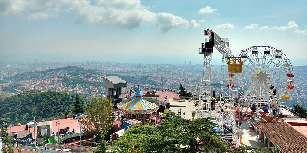 Tibidabo Amusement Park in Barcelona