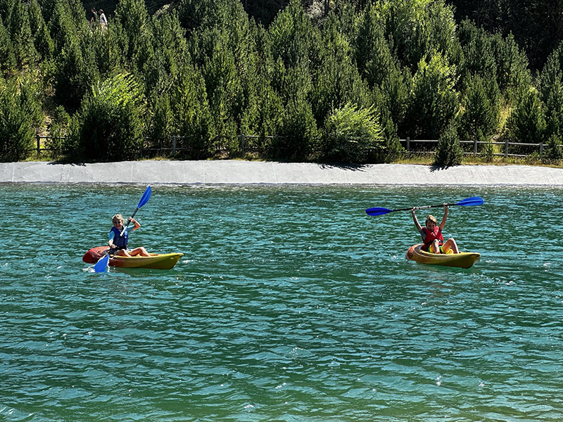 Kayaking on Lake Forn in Canillo, Andorra